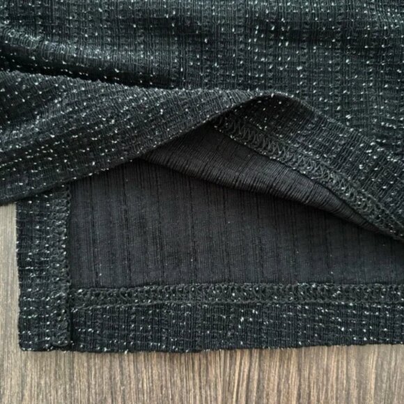 ARTEX COLLECTION Vintage Metallic Black Maxi Skirt - Picture 7 of 13